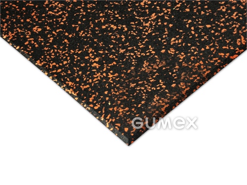ELASTON-ELTEC GR 950 FS FÜR FITNESS + 15 % EPDM  - SCHWARZORANGE